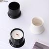 Minimalism Ceramic Candle Holder Cylinder Candlestick Desk Decoration Wax Melt Burner Aroma Diffuser Home Aroma Container