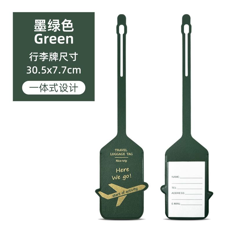 Dwustronna pogrubiona skórzana etykieta bagażowa pu, brązowany samolot, papier hot-press, karta dostawy, skórzana etykieta bagażowa, karta pokładowa