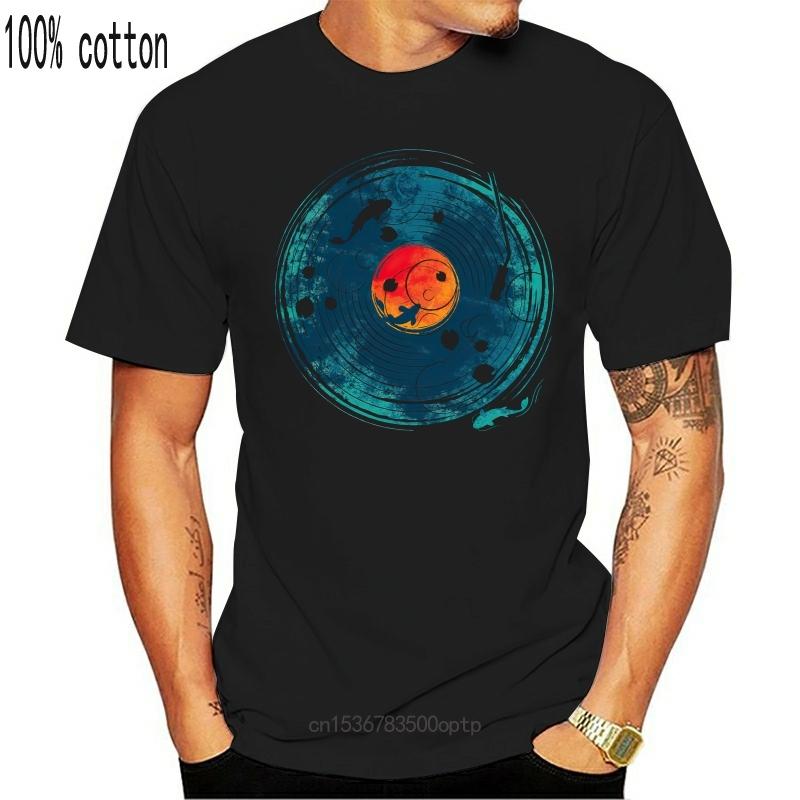 T Shirt Men Tshirt Retro Black 