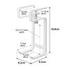 Yamazaki Tower Under-Shelf Dryer Hanger, White, 8.2cm W X 8.5cm D X 18.8cm H, Fits T-Shaped Dryers, Model 1640