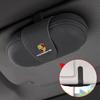 Suede Car Sun Visor Glasses Clip Sunglasses Storage Box Holder For Porsche Macan 911 718 Panamera Boxster Cayman 918 Accessories
