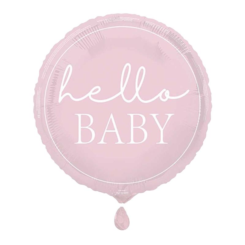 Unique Party Hello Baby Round Foil Balloon