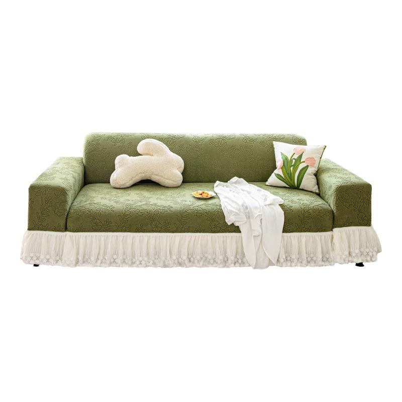 Skirt Edge Sofa Cover All Purpose Set All Season Suitable New Anti Cat Scratch Lazy Sofa Cover