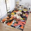 Japanese anime cartoon NARUTO's famous Uzumaki Naruto rug, soft decorative home furnishing, bedroom office chair pad, outdoor picnic carpet Y12