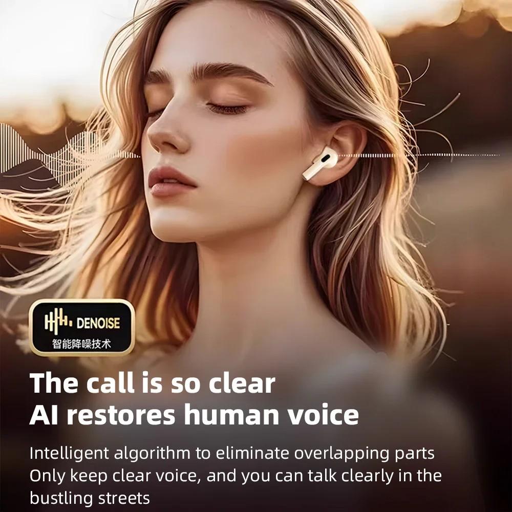 Mini In-Ear Wireless Earphones Digital Display HiFi Stereo Music Headset With HD Microphone Noise Cancel Low Latency