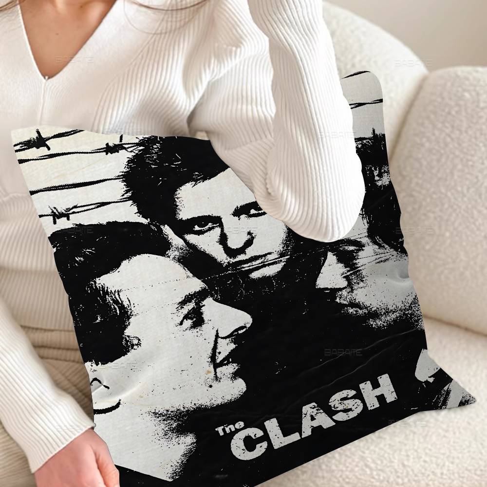 Clash The Band Whitepaper Personalized Picture Text Home Decorative Pillows Household Gifts 45x45cm