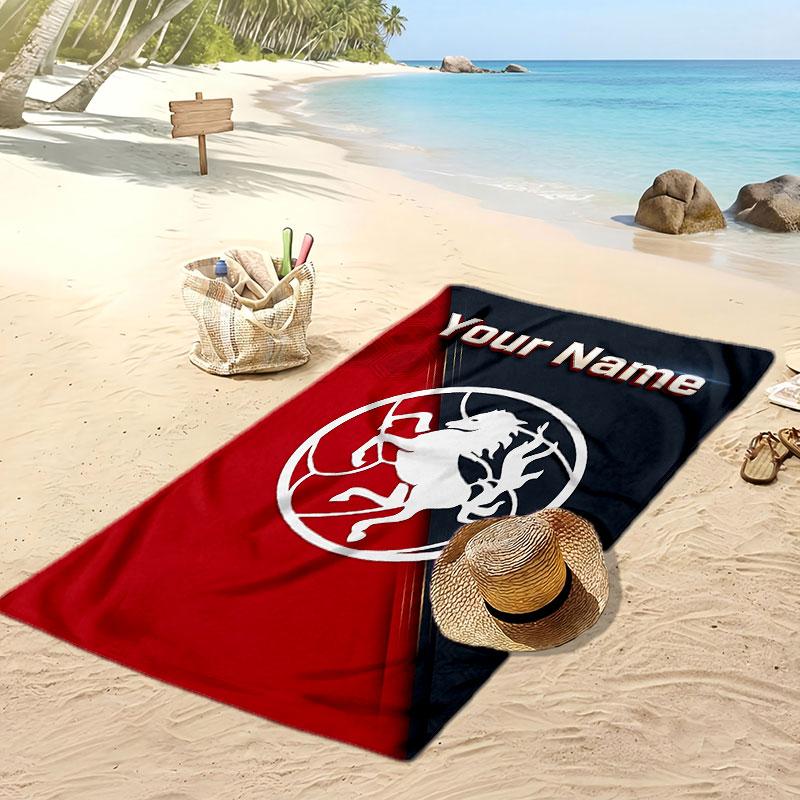 FC Twente Personalisiertes Bedrucktes Strandtuch Fußballlogo Unterstützung Benutzerdefinierter Name Text Absorbierendes Handtuch Für Sport Reisen Besonderes Geschenk