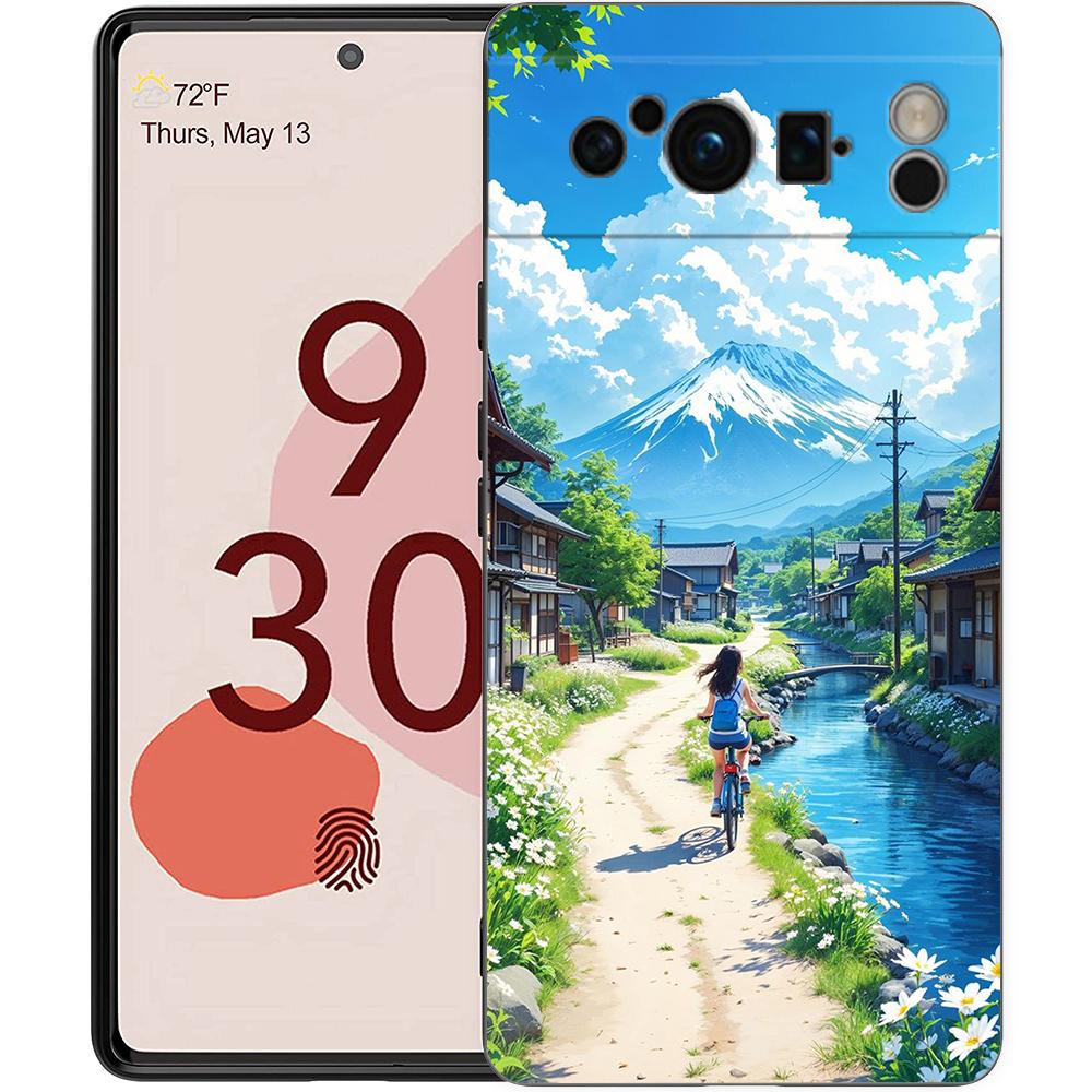 Landscape Japan Series Aestheticism Scenery Phone Case For Google Pixel 9 8 7 6 Pro XL 8A 6A 7A 5G Soft Shockproof TPU Cover