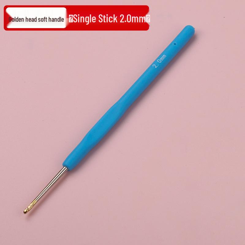 Goldenes Häkelnadel-Set mit weichen Griffen für DIY-Strick- und Garnprojekte