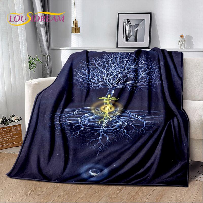 Rainbow 7 Chakra Mandala Bohemia Soft Plush Blanket,Flannel Blanket Throw Blanket for Living Room Bedroom Bed Sofa Picnic Cover