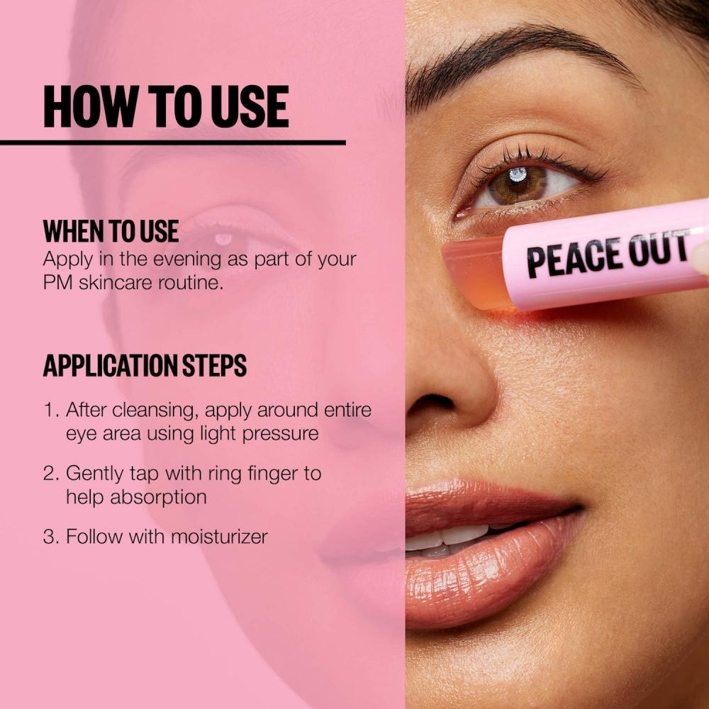 Peace Out Eye Jelly Stick Retinol .14 Oz 4 G