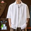 Men's Summer Ice Silk Short-Sleeve Shirt
