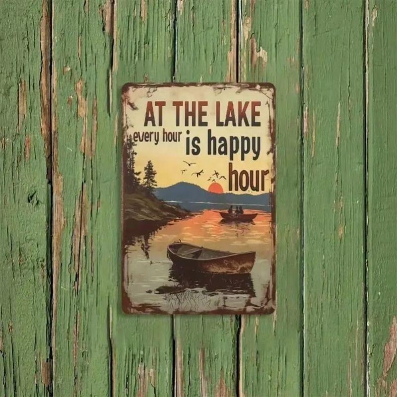 Abstract Metal Wall Art, Modern Painting for Living Room Decor, 20x30 cm