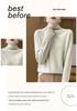 New Autumn/Winter Color Dot Knit Wool Sweater: Women's High-Collar Fashion Pullover