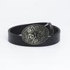 Fashion Personality Western Denim Belt Gold Plated Retro Cow Head Belt Men's Cow Leather Belt