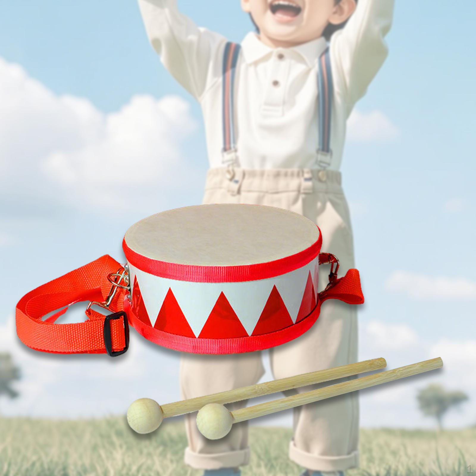 

6-дюймовый малый барабан Аксессуары Портативная развивающая игрушка Подарки Музыкальный инструмент для Red