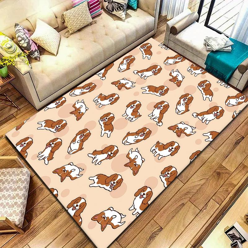 Cute cartoon animal Pattern Square Carpet,Area Rug,Carpet Rug for Living Room Bedroom Sofa Playroom Decor,Non-slip Floor Mat,Holiday Birthday Gifts