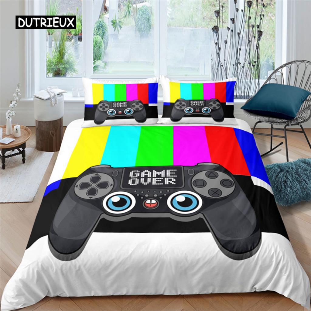 Home Textiles Bedding Set Gamer Life 3D Pattern Printed Duvet Cover Set Twin Full Queen King Boys Adults Polyester Quilt Cover