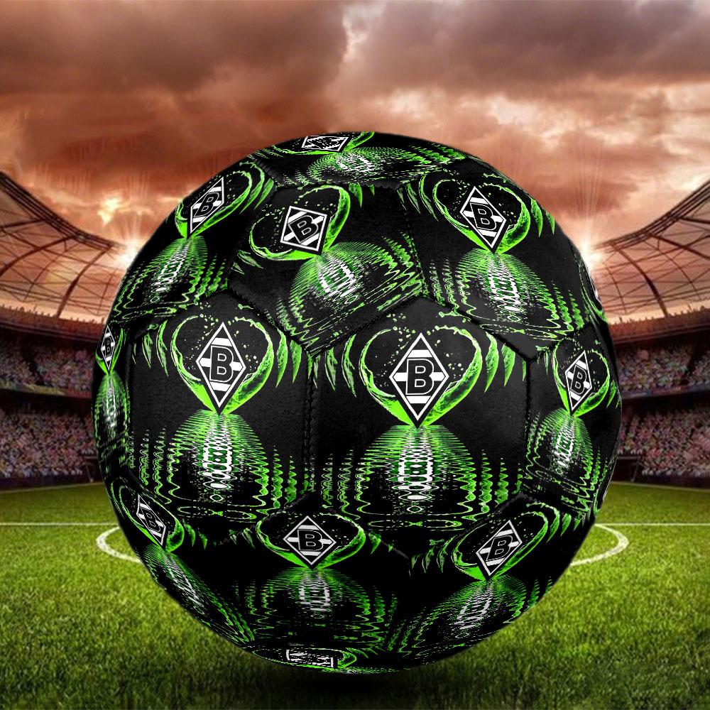Borussia Monchengladbach Print Size 5 Soccer Ball, Standard Match Football for Sports Game and Team Practice, Ideal Gift for Soccer Fans