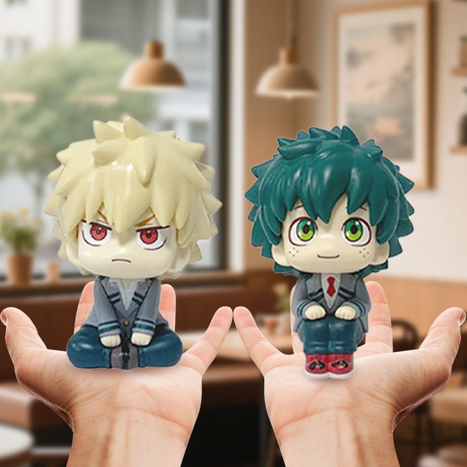 In Stock  My Hero Academia Midoriya Izuku/Bakugou Katsuki/Todoroki So Figure Anime Model Dolls Toy Gift