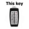 Zinc Alloy 8 Button Car Key Cover Case For Hyundai Genesis G80 GV70 GV80 2019 2020 2021 2022 Remote Key Holder Auto Accessories
