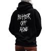 Buchstabendruck Lässige Mode Kapuzenpullover Damen Schulterärmel Pullover