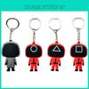 Squid Game Keychain With Red Guard Staff Worker Figure For Bags And Backpacks