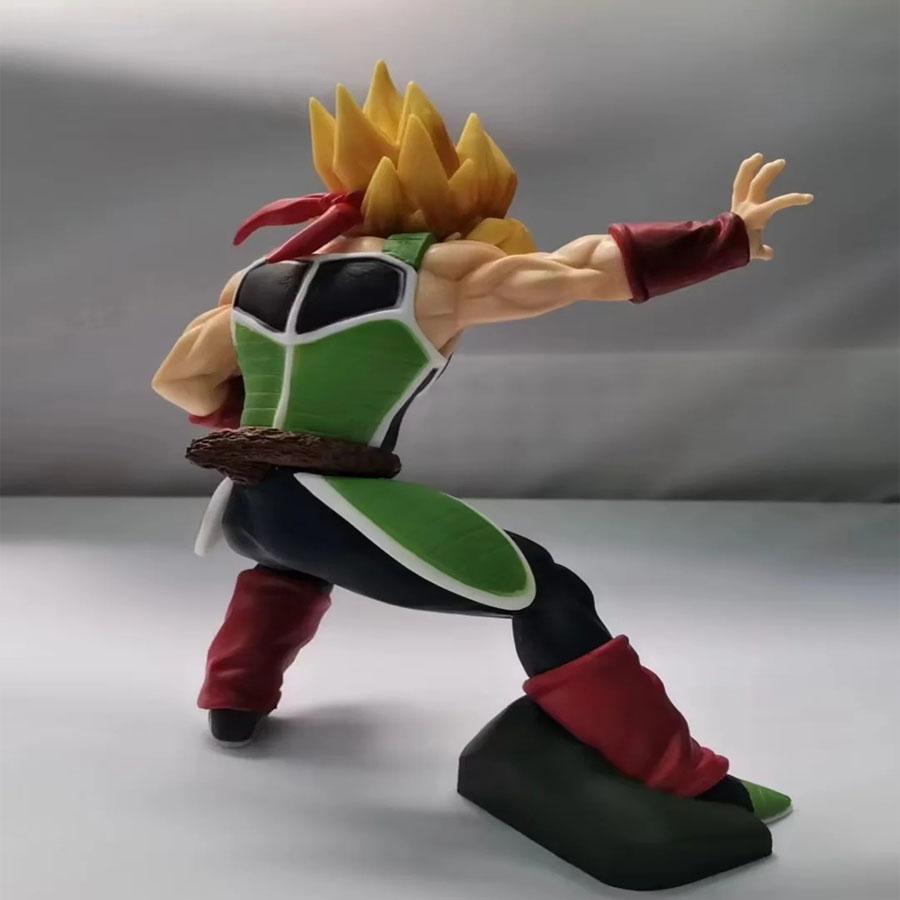 Anime Dragon Ball Z Figure 19cm Squatting Bardock Combat Form Collectible Super Saiyan Statue Model Toy Birthday Gift