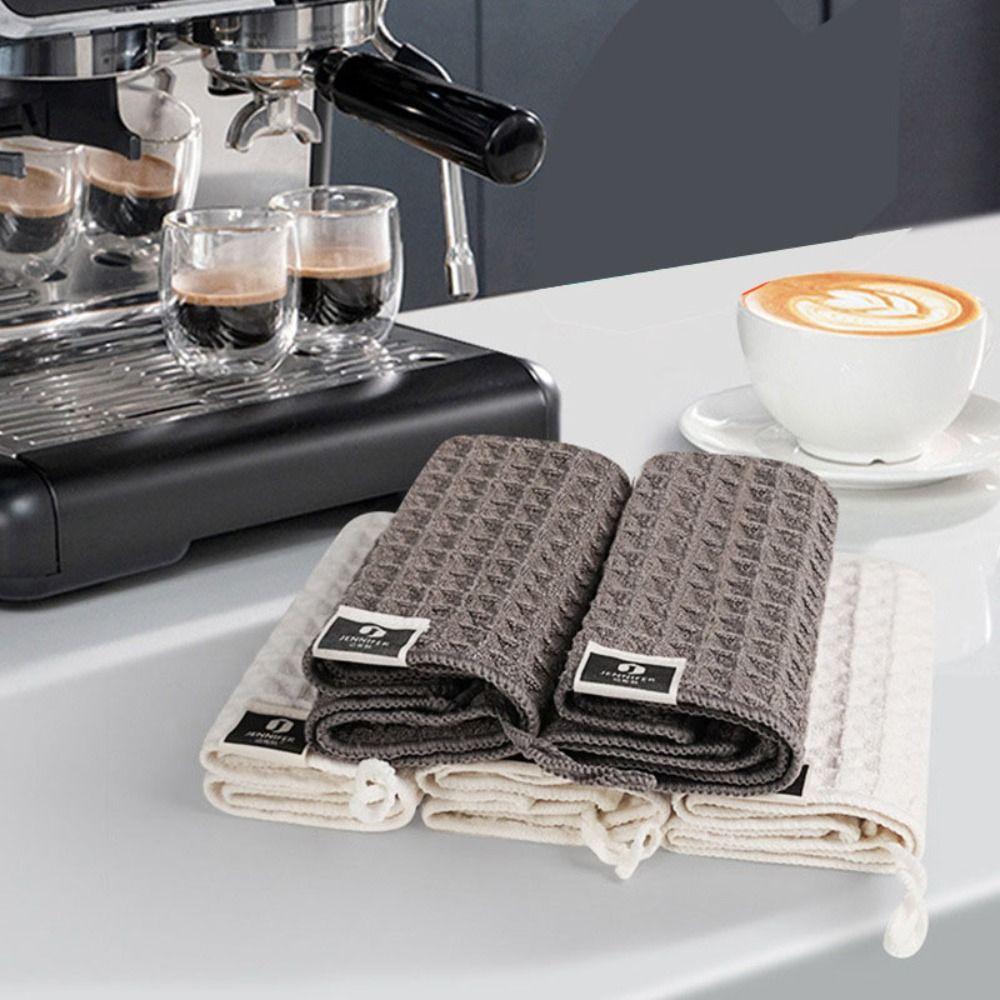 Waffle Pattern Cleaning Cloth Microfiber Fiber Dishcloth High Performance Kitchen Towel  Kitchen