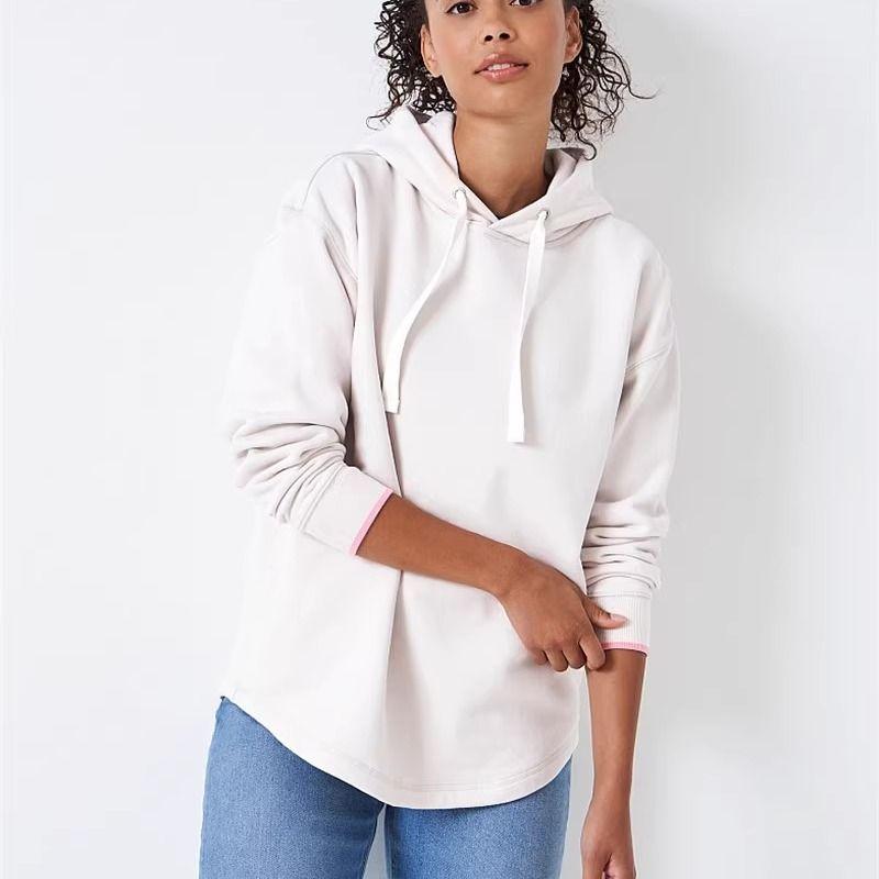 British Original Order Boat Anchor Spring and Autumn Loose Large Version Cotton Spring and Autumn Solid Hood Women Pullover Hoodie Fleece Shirt
