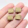 Twisted-Pattern Small-Hole Spacer Beads Mini Antique Bronze Silver Jewelry Making String Beads Separator