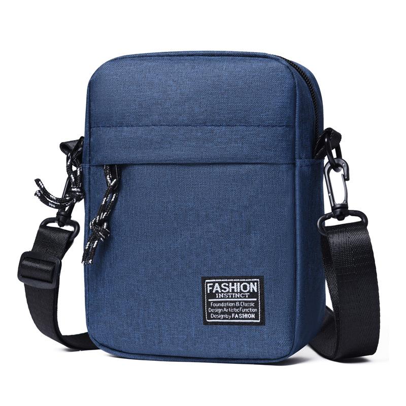 

Oxford Shoulder Bag Durable Mini Black Mobile Phone Bag Waist Pack Men Crossbody Bags Man Bag Handbag