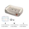 Pet Bed for Cat Bed for Soft 3D Cotton Warm and 67x51x15cm Compatible with Floor Backing PEOPLE&PETS Air-Conditioned Rooms, Stomp-on Dogs, Cushion,