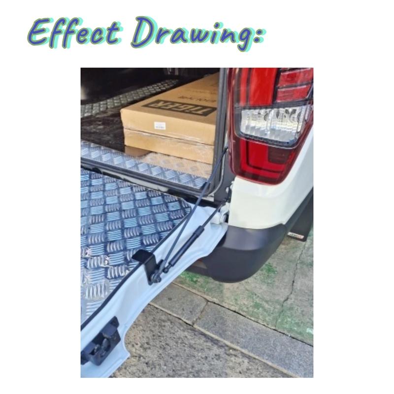 Achterklep Gasveren Voor SsangYong Musso Q200 Pick-up 2018-2024 Rexton Sports Khan Achterklep Langzaam Sluitende Hefsteun Schokdempers Stang