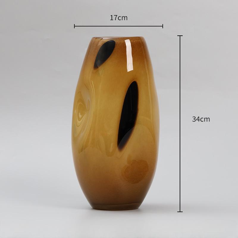 Glass Vase Polka Dot Pattern Irregular Flower Vase Flower Arrangement Accessories Terrarium Home Decoration Accessories