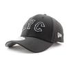 City Connect New Era Cap 39THIRTY New York Mets MLB CITY CONNECT ALT-2 FLEX FIT CAP BLACK WHITE NEW ERA NEW YORK METS Hat 3930 Stretch Size SM [Used]