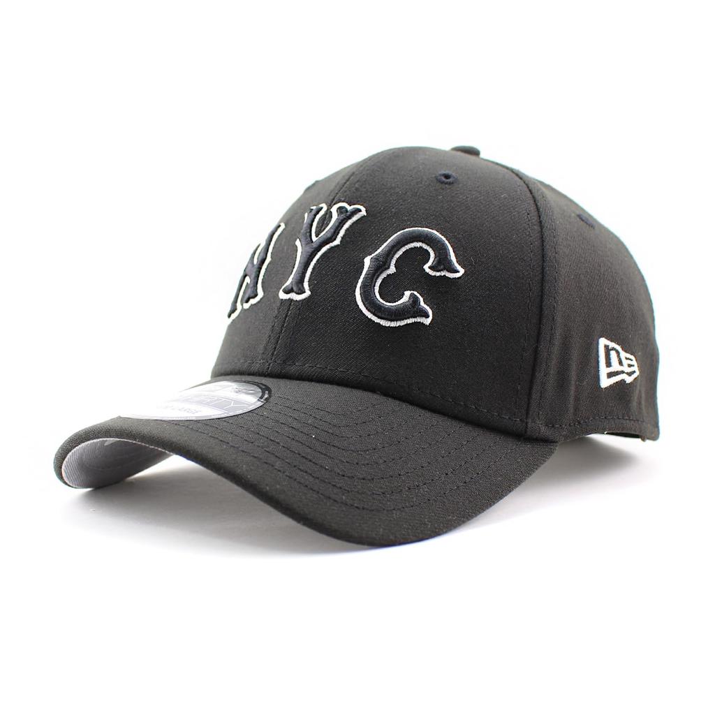 City Connect New Era Cap 39THIRTY New York Mets MLB CITY CONNECT ALT-2 FLEX FIT CAP BLACK WHITE NEW ERA NEW YORK METS Hat 3930 Stretch Size SM [Used]