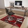 1pc Power Rangers Red Ranger Anime Cartoon Design Office Chair Mat Non-Slip Carpet for Home Decor, Living Room, Bedroom, Game Room - Suitable for All
