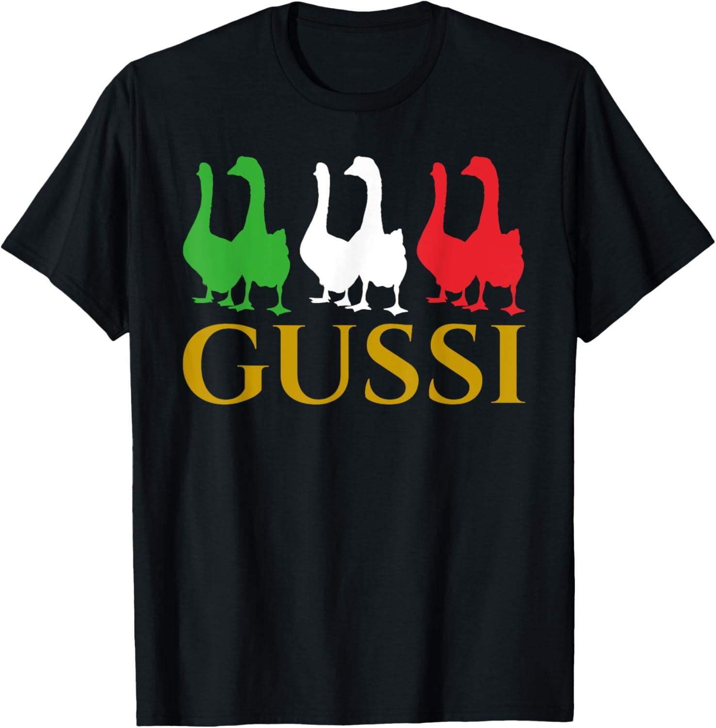 Gussi Russia Russian Russians Geese saying T-Shirt S разноцветный