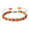 Natural Stone Bead Bracelet For Men And Women Retro Adjustable Bracelet
