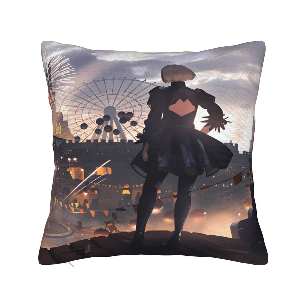 Game N-Nier Automata Pillowcases Novelty Pillow Case For Living Room Bed Chair Custom Pillow Cover
