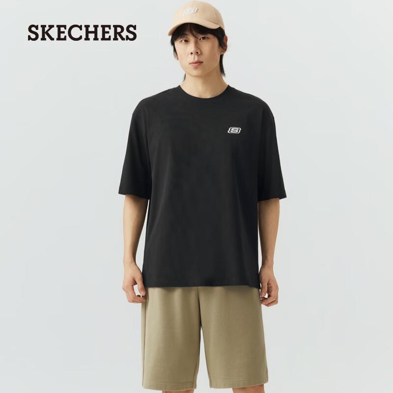 Унисекс дышащая футболка с коротким рукавом Skechers с антибактериальной технологией L226U045 XL