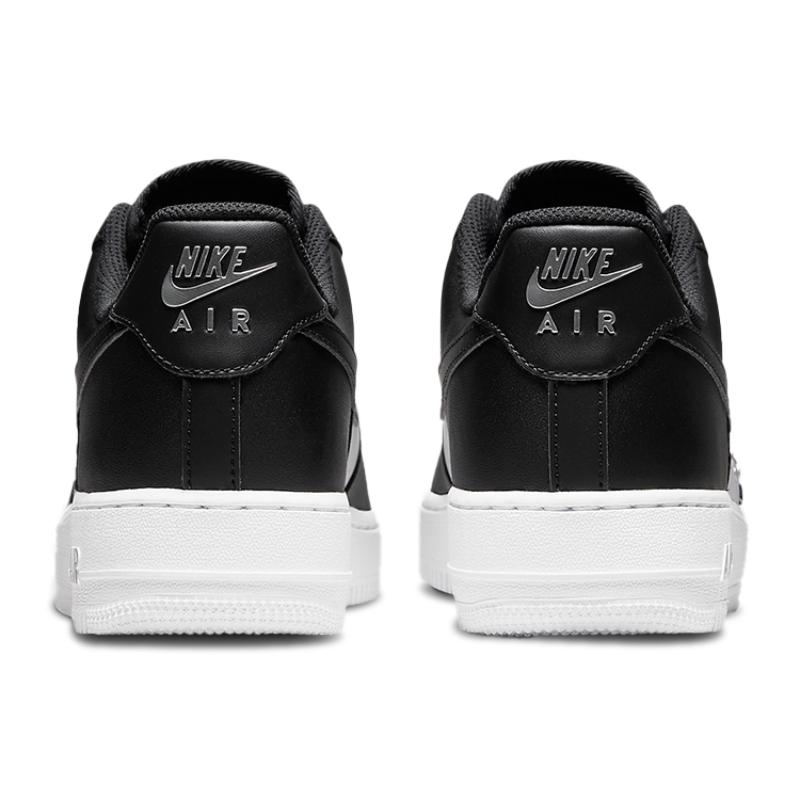 Nike Air Force 1 Low '07 Prm Black White Metallic Silver Sneakers DA8571-001