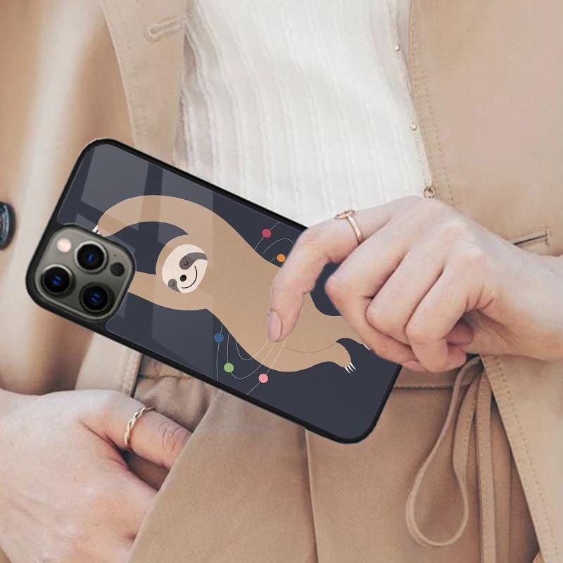 

Cute Sloth Animals Magnetic Phone Case For APPLE iPhone 17 Air 16 14 13 12 Pro Max 15 Plus Wireless Charge With MagSafe Cover iPhone 13mini