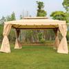 European Outdoor Gazebo Tent: Large, Four-Corner Awning for Courtyards and Carports