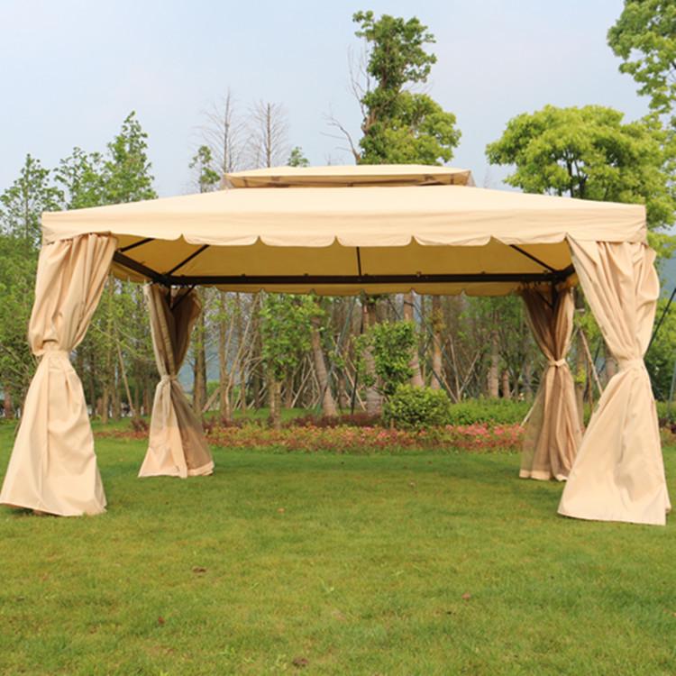 European Outdoor Gazebo Tent: Large, Four-Corner Awning for Courtyards and Carports
