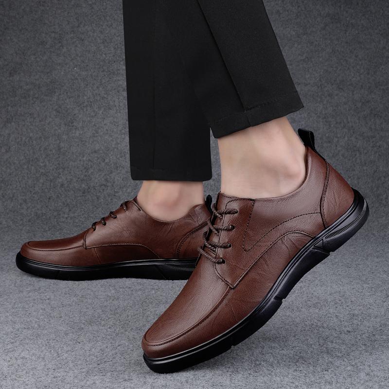 Fashion Men All-match Flats Male Outdoor Casual Footwear Mens High Quality Breathable Sneakers Men's Shoes Genuine Leather Skate Shoes