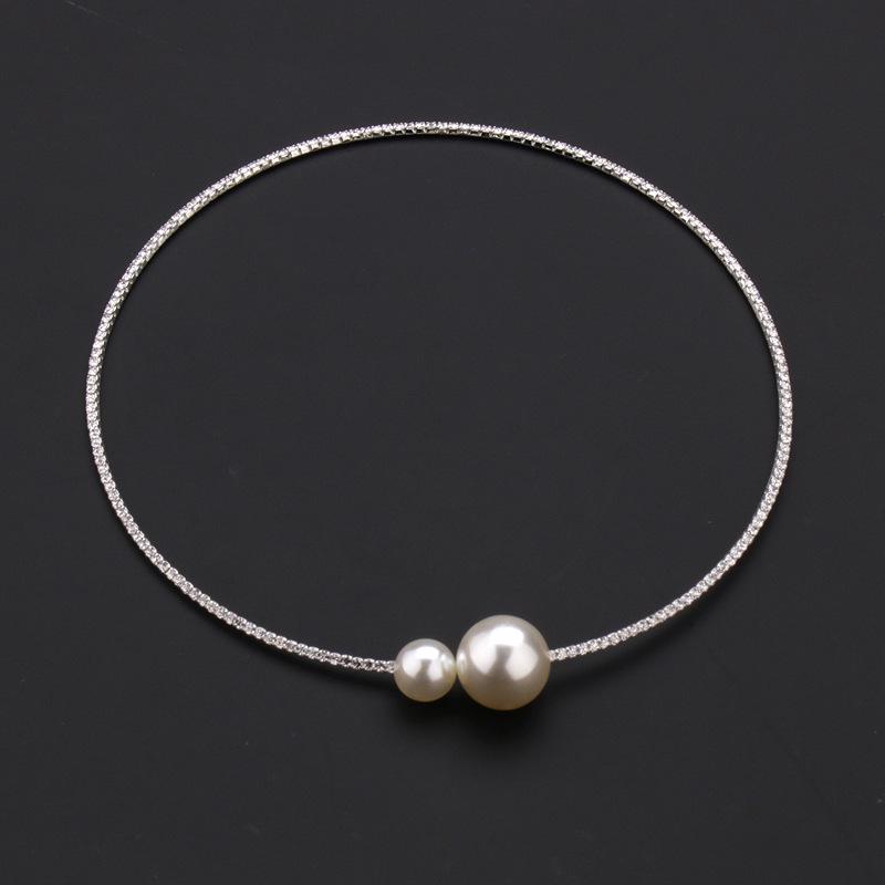 Trendy Gold-Silver Choker Bracelet & Necklace Set - Daily, Popular Ornaments for Bridesmaids & Photoshoots (2022)