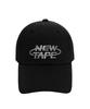 Nyuteib Oversized Metal Wave Big Head Fit Ball Cap - Black