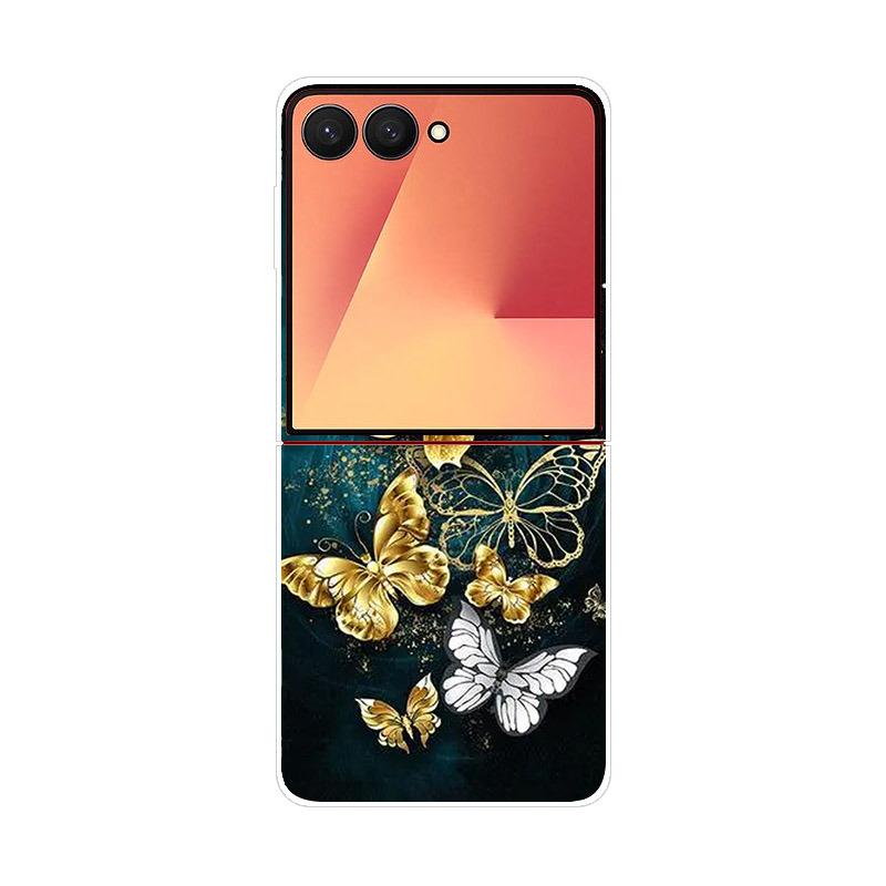 Luxury Transparent Phone Case For Samsung Galaxy Z Flip 7 Cases Hard PC Folding Cover For Galaxy Z Flip7 Shockproof Capa Fundas